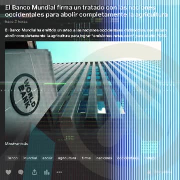 El Banco Mundial firma un tratado con las naciones occidentales...