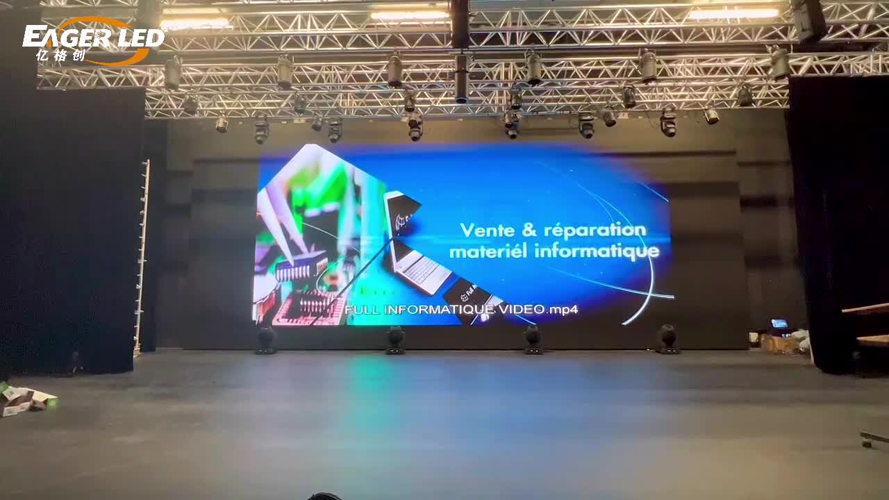 P3.91 500x500mm Indoor Front Service Display Screen in France