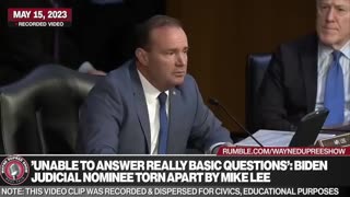 Biden Judicial Nominee Torn Apart By Mike Lee