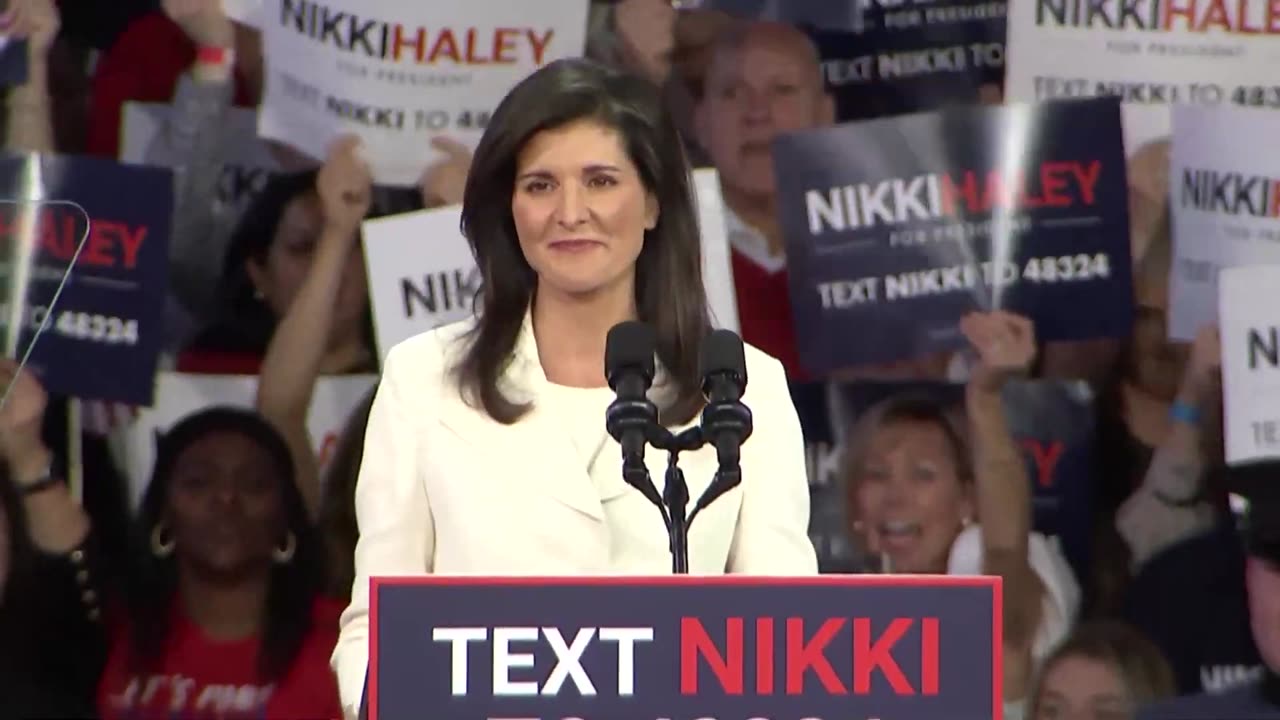 Former South Carolina Governor Nikki Haley announces 2024 presidential bid on Wednesday, 15 February, 2023 in Charleston, South Carolina