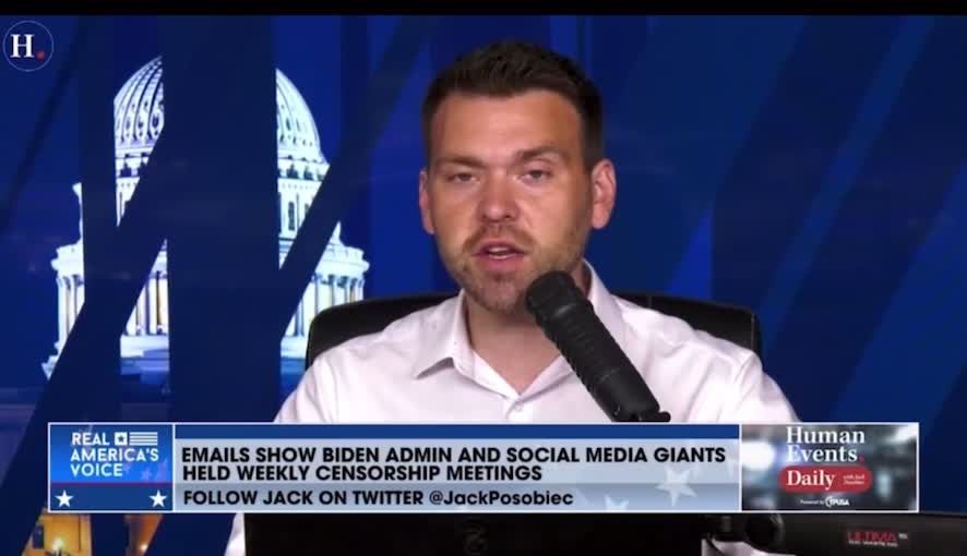 Jack Posobiec on Biden & Big Tech working together to censor Covid & vaccine speech