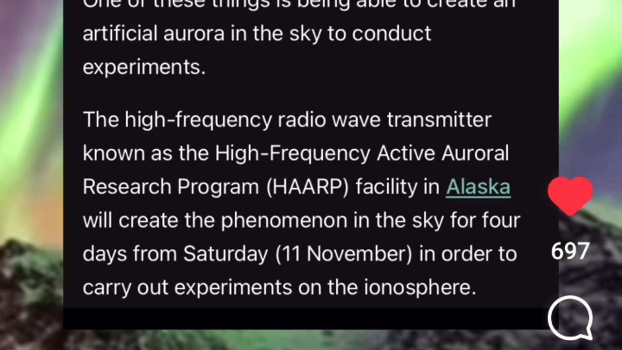 HAARP Mimics The Northern Lights