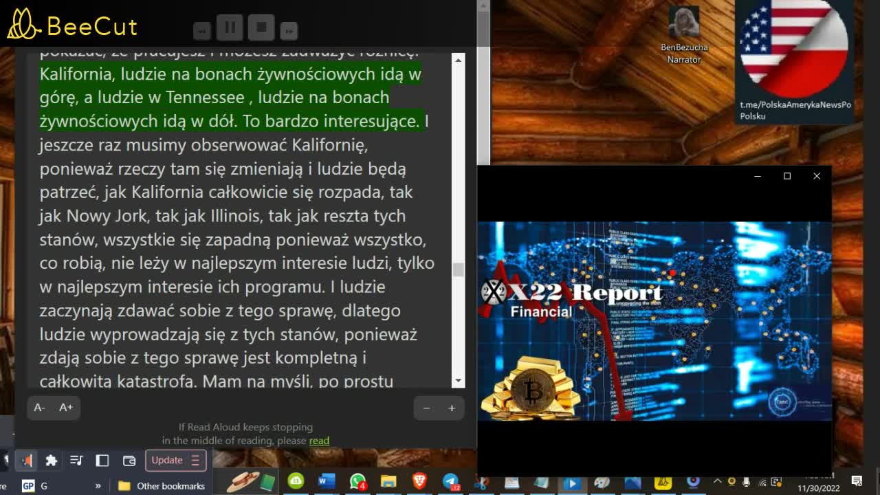 X22 REPORT PO POLSKU🔴2936a🔴30 LIS 2022🔴CENTRAL Bank wdraża CBDC Central Bank Digital Currency🔴