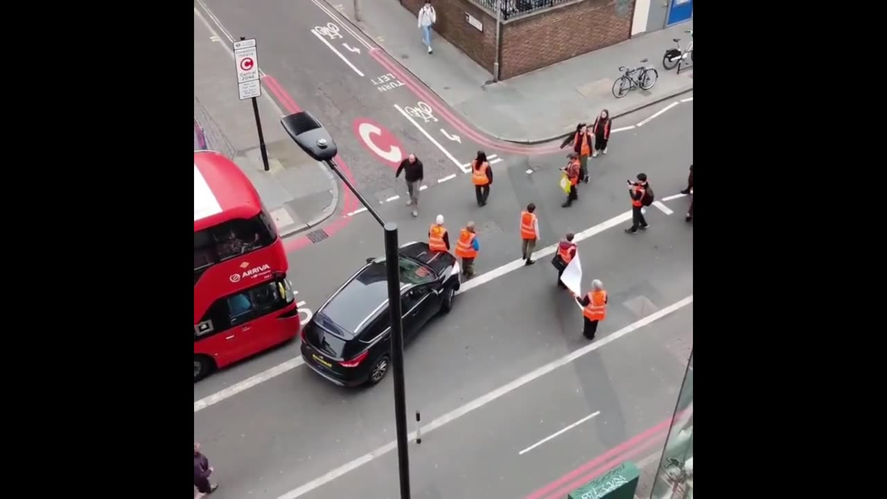 Climate Crazies Blocking Traffic But This U.K. Man Ain't Having It