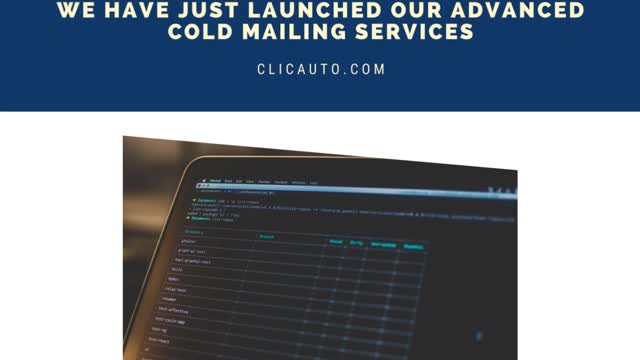 📩WE HAVE JUST LAUNCHED OUR ADVANCED COLD MAILING SERVICES: