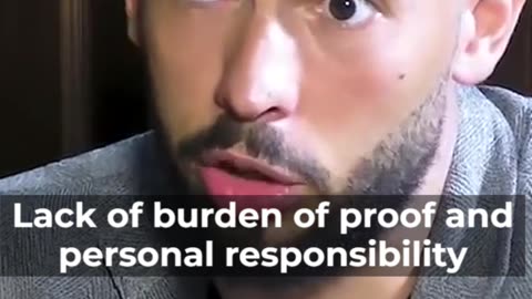 Lack of burden of proof and personal responsibility