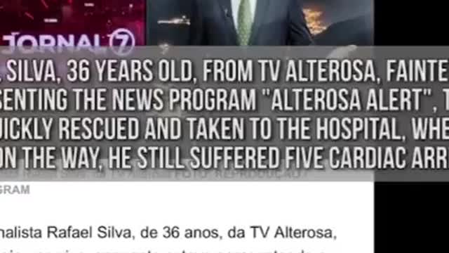 Brazilian journalist collapses and has heart attack days after 3rd Covid shot