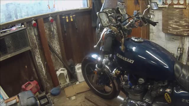Taking the bike off the lift