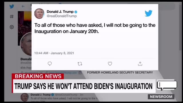 Trump Confirmed He Wont Attend Inauguration Day