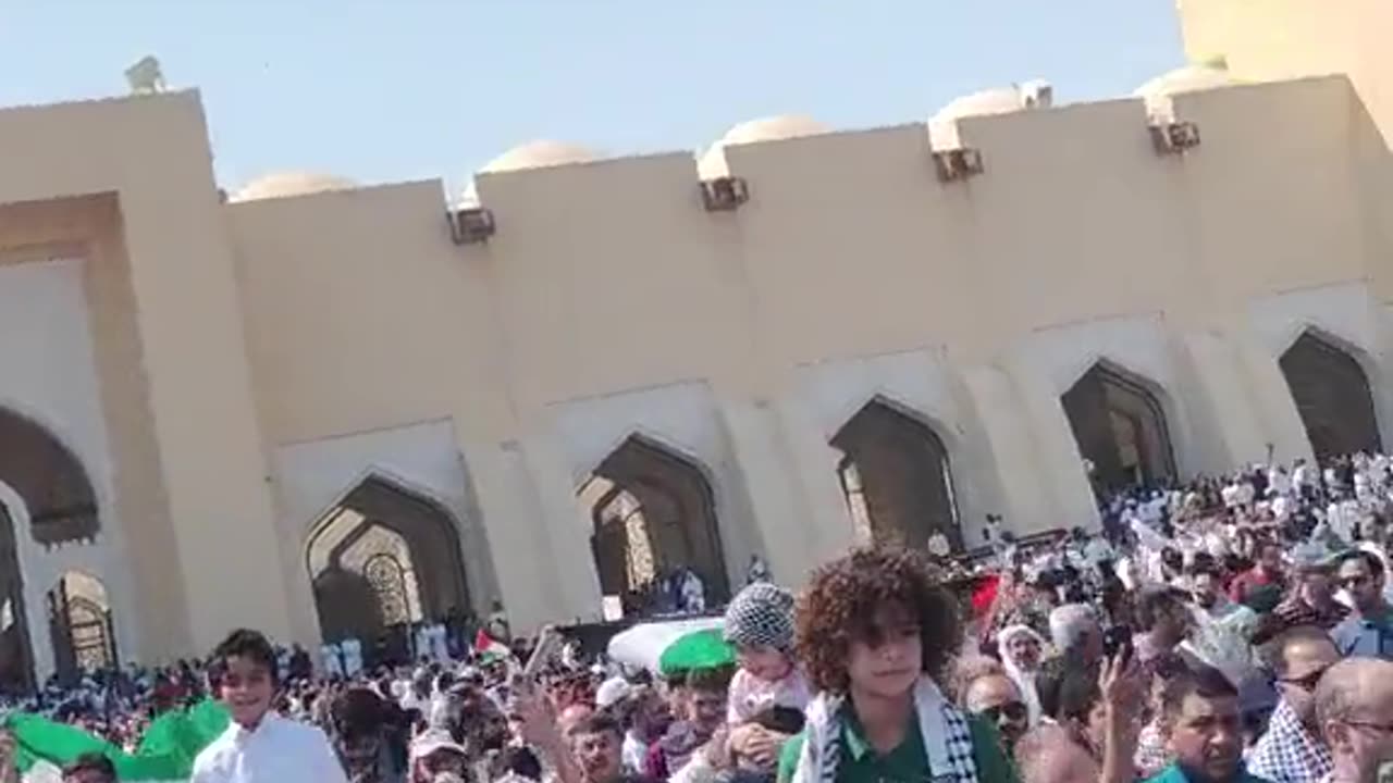 Qatar Pro-Palestine Demonstration.mp4