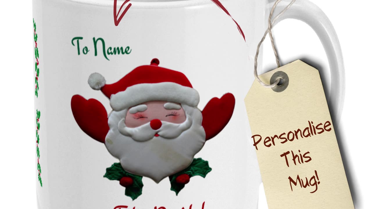 Personalised Feliz Navidad Mug By Welovit ❤️