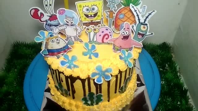 Spongebob birthday cake