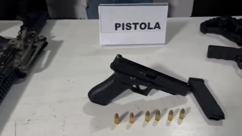 Armas incautadas por la Policía