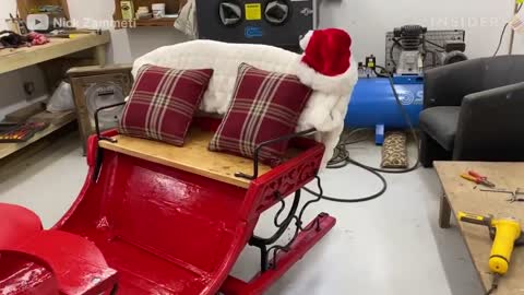 How A Rotting Christmas Sleigh Is Restored _ Refurbished _ Insider