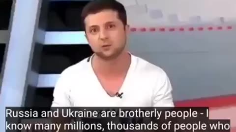 Zelensky video during campaign saying many in Crimea and east Ukraine wants to speak Russia