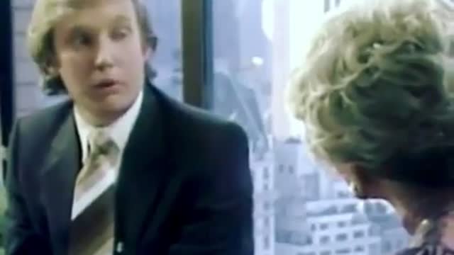 President Trump on his presidency when he was young