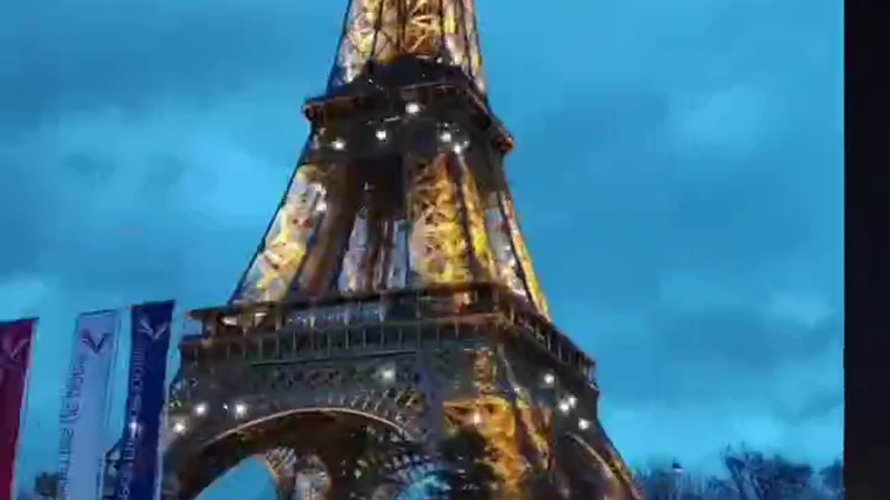 The Magnificent Eiffel Tower In Paris France