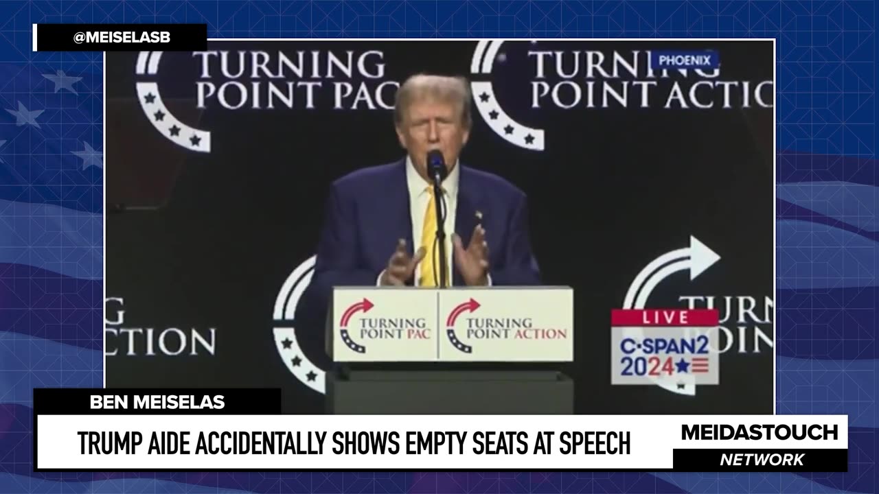 Trump Aide ACCIDENTALLY Shows EMPTY SEATS at Speech