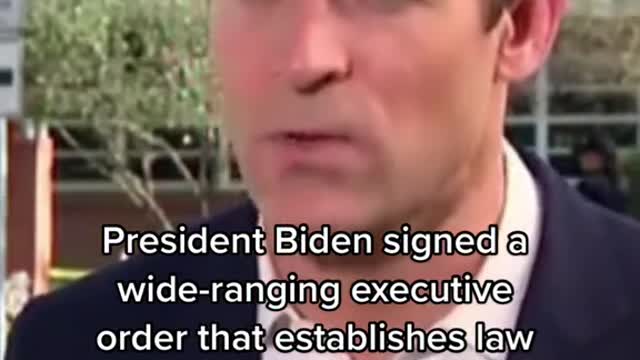 President Biden signed a wide-ranging executive order that establishes law