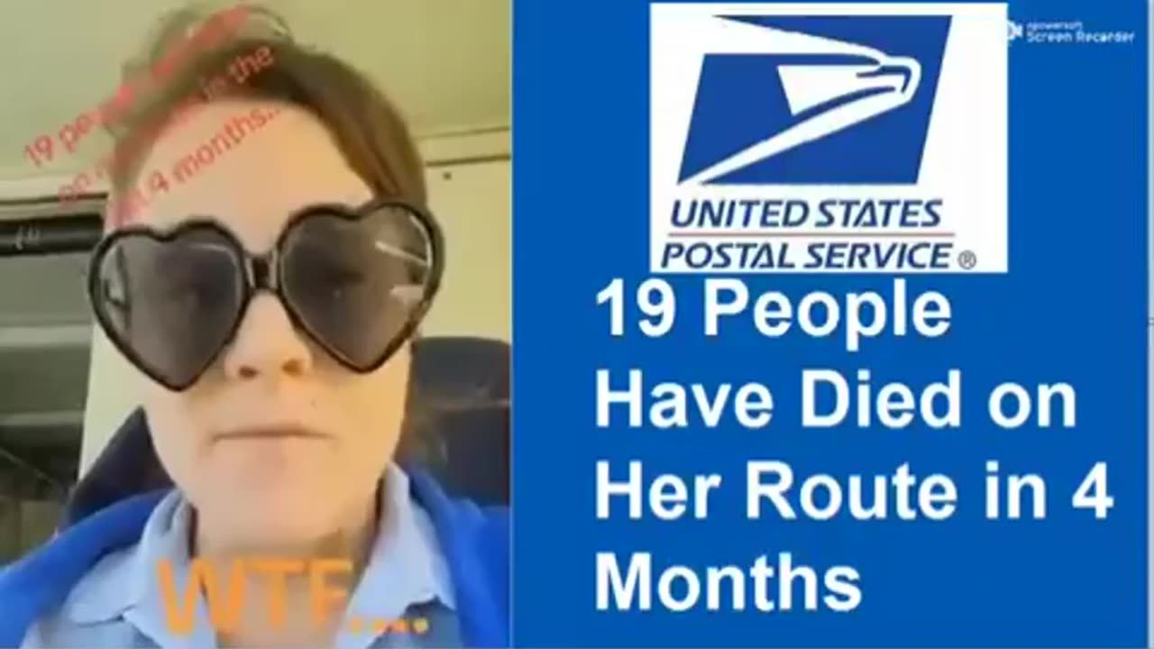 19 People have died on her mail route in 4 months. She usually loses 2 PER YEAR - MAY.28.2023