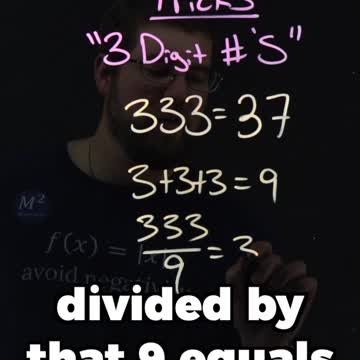 333=37? This math trick always works! | Minute Math Tricks 127 #shorts