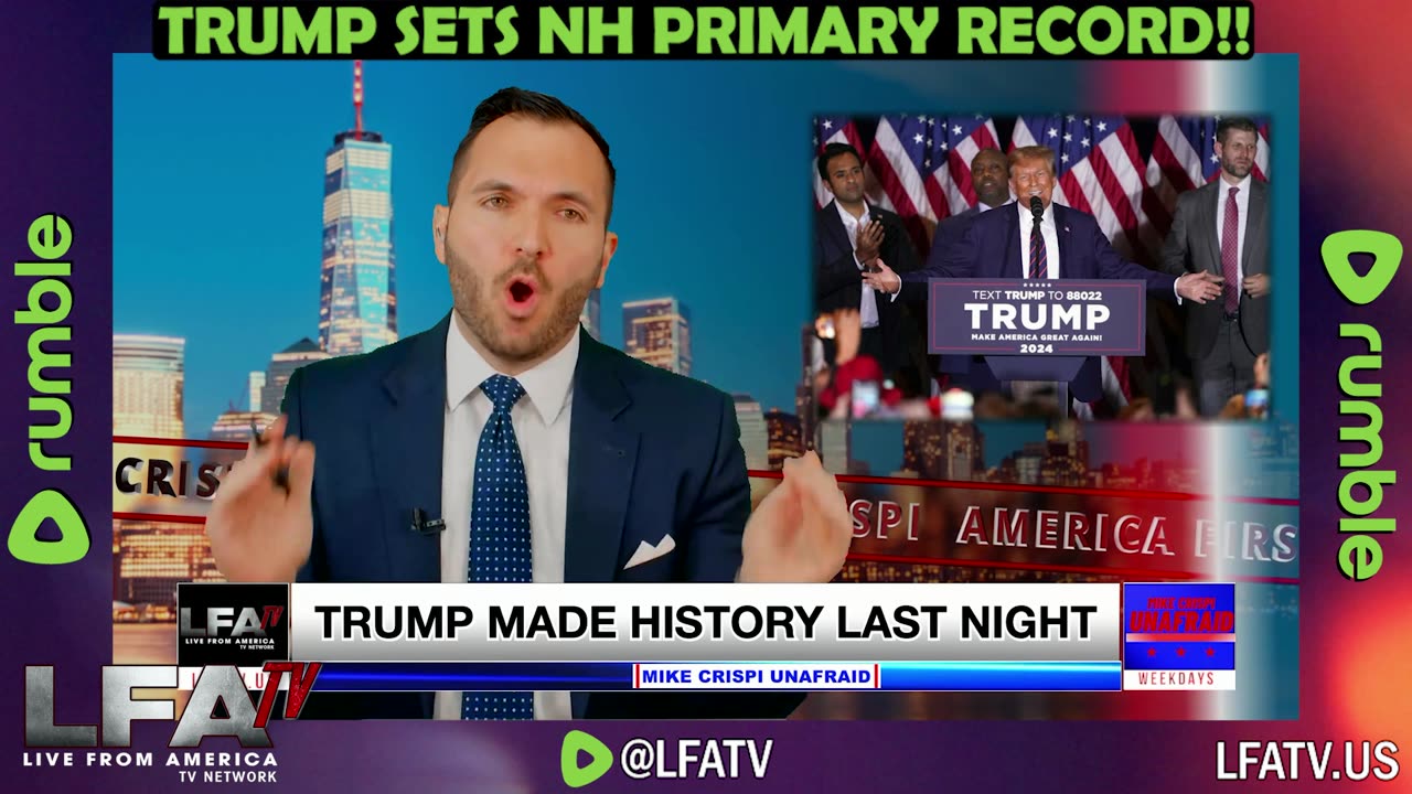 TRUMP SETS NH PRIMARY RECORD!!