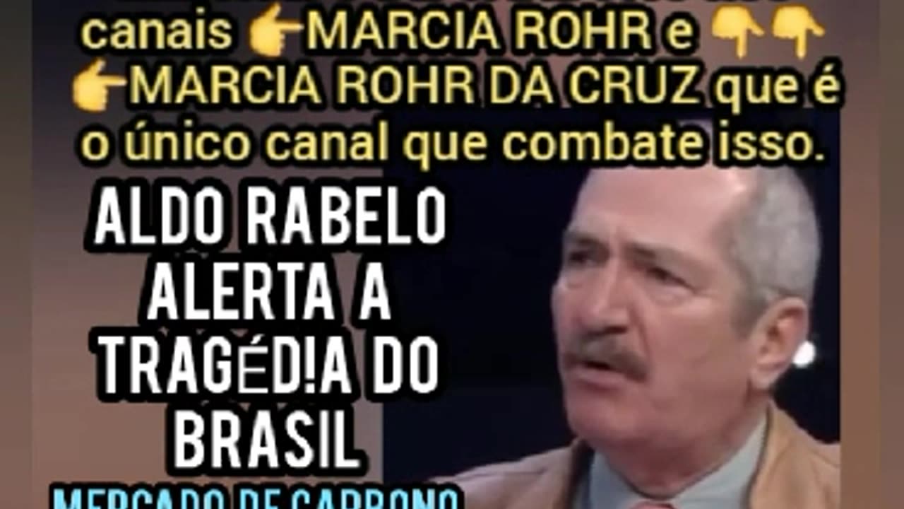 ALDO RABELO ALERTA MERCADO DE CARBONO E MARCIA ROHR É O CANAL QUE LUTA CONTRA