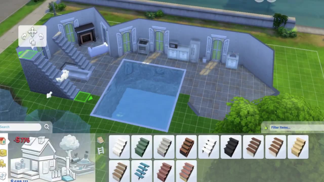 Fish And Sharks In The Swimming pool in The Sims 4