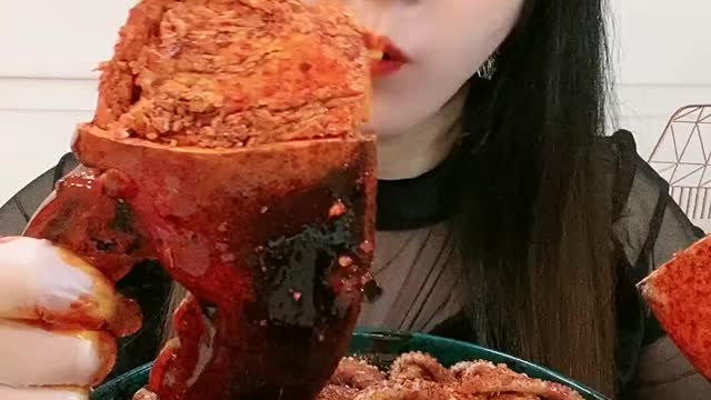 ASMR eating Spicy Seafood 🔥🔥🔥