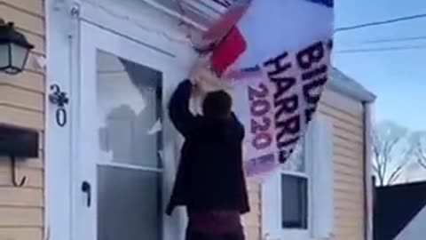 City of Milfotrd told me to take my Trump Flag down