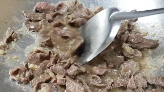 Fried beef recipe