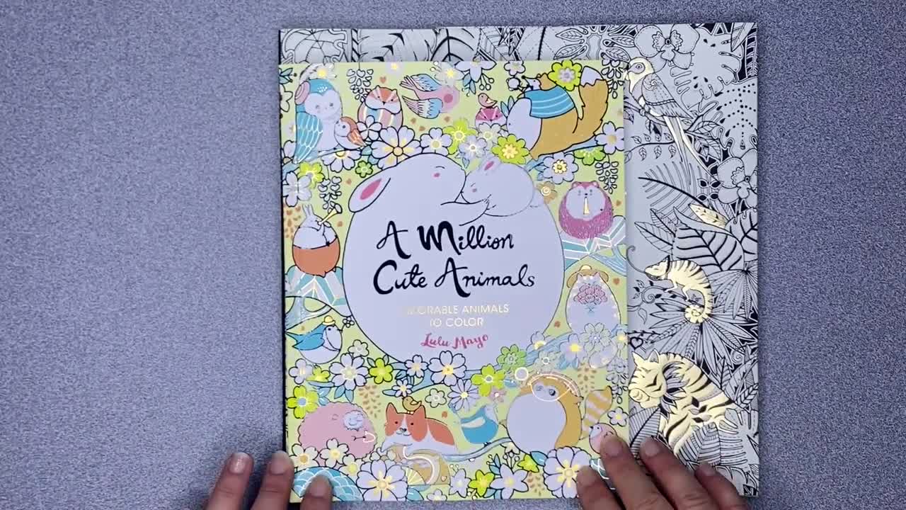 A Million Cute Animals Coloring Book Review | Lulu Mayo