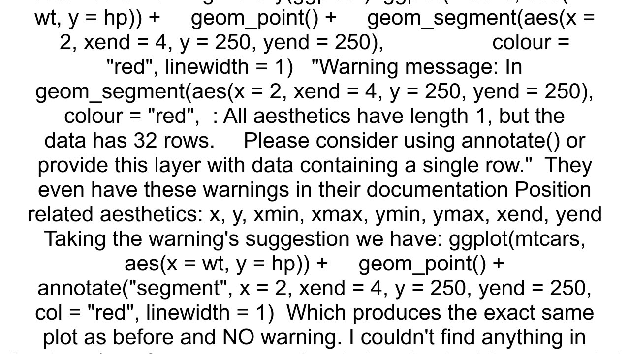 Add horizontal line to ggplot for specified interval of x axis