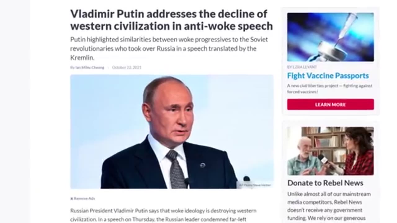 Putin delivers scathing speech at the West. Amazing ,he sounded like a founding American father