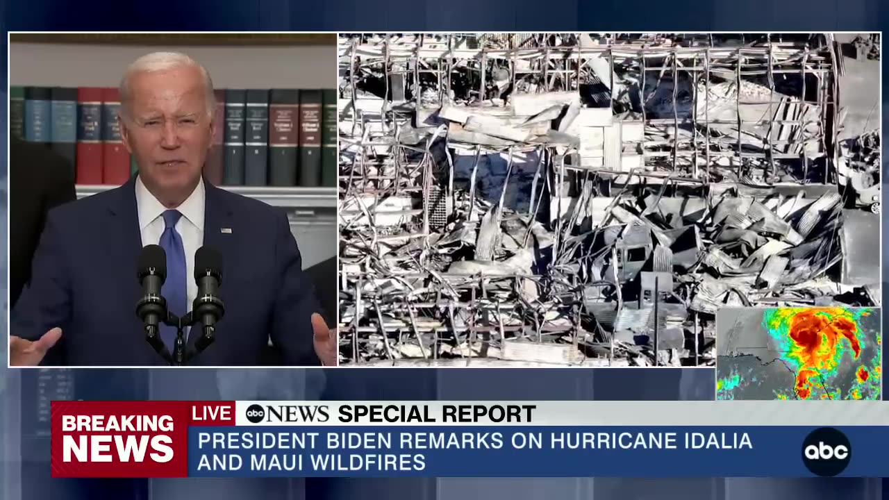 President Biden delivers remarks on Hurricane Idalia, Maui wildfires