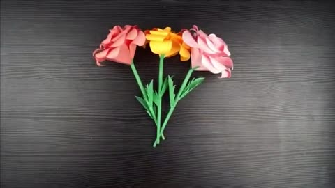 HOW TO MAKE A PAPER ROSE