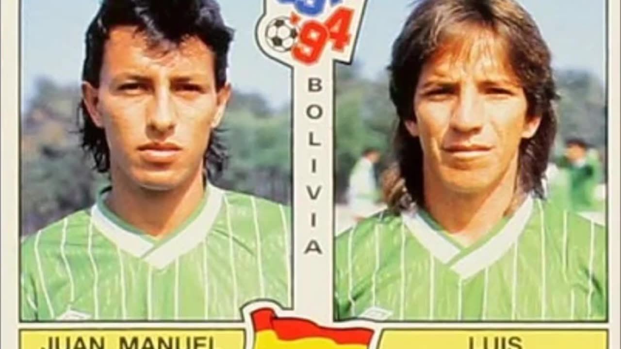 PANINI STICKERS WORLD CUP 1994 BOLIVIA TEAM