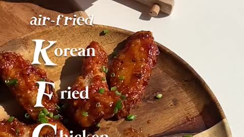 spicy korean fried chicken 🥵 AIR-FRIED!