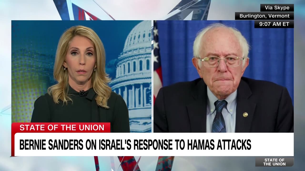 Hear what Bernie Sanders thinks about Israel's response to Hamas attack