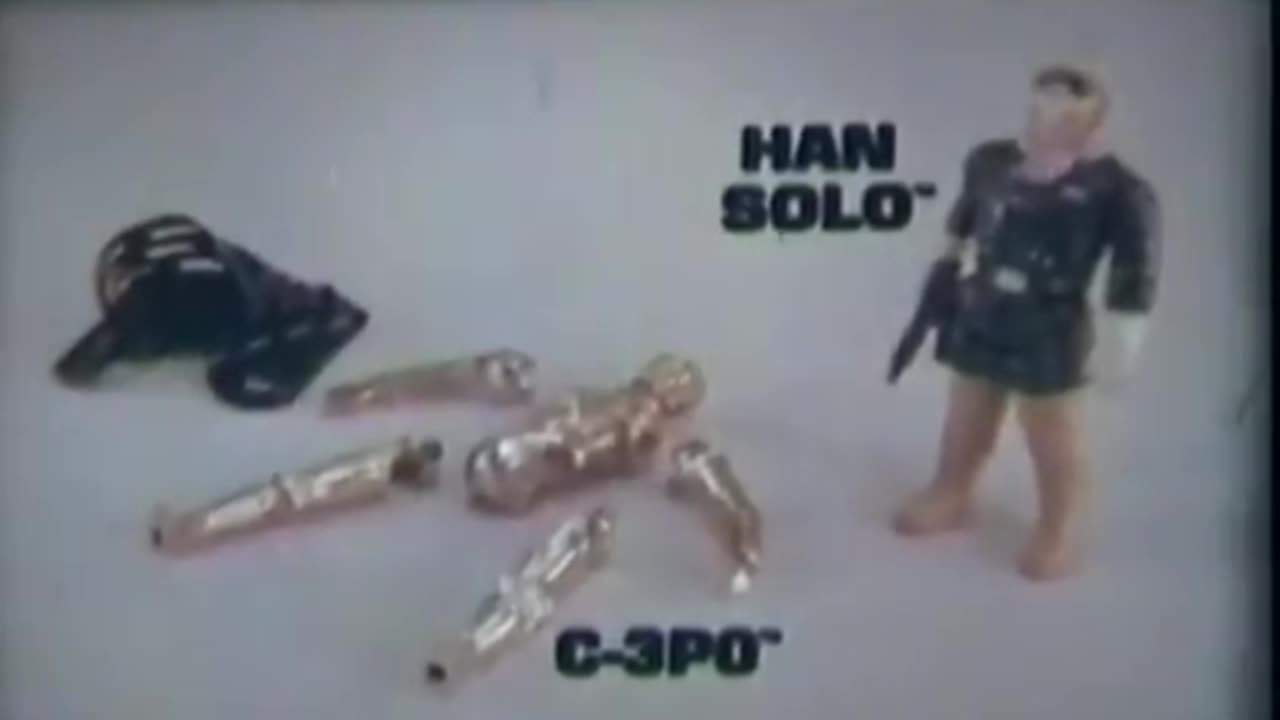 Star Wars 1981 TV Vintage Toy Commercial - Empire Strikes Back Action Figures Han Solo & C-3PO #2