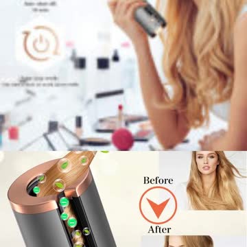 مجعد ومموج الشعر مع بطارية اللاسلكي ببطارية مدمجة عصري وأنيق Umate Automatic Hair Curler #Shorts
