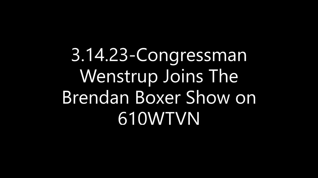 Wenstrup Joins Brandon Boxer on 610WTVN to Discuss Origins of COVID-19