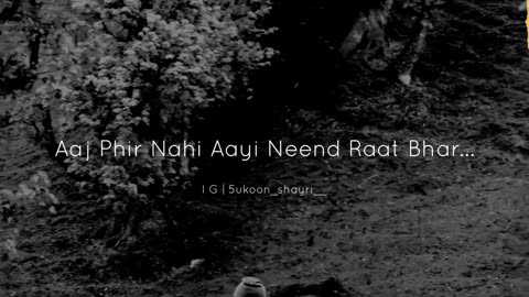 Aj phir nhi aai neend raat bhar || Sad Shayari ||