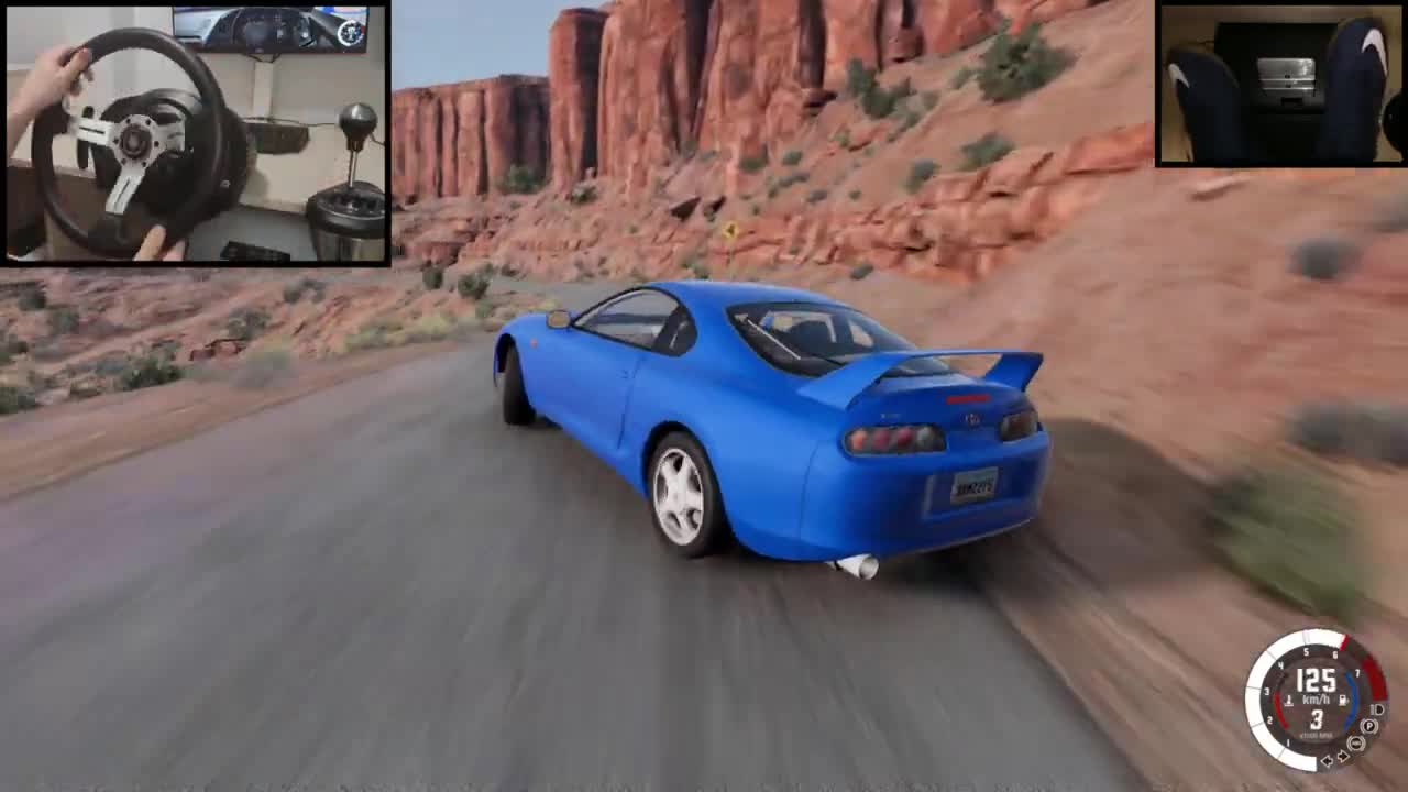 BeamNG Drive Toyota Supra Drift ended with FAIL...