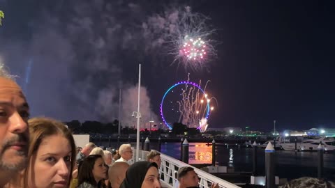 New year 2024 fireworks Dubai