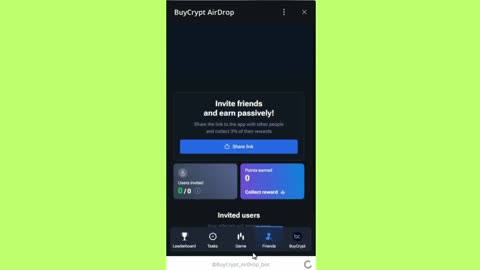 new mining mini app bot telegram buycrtpt aidrop