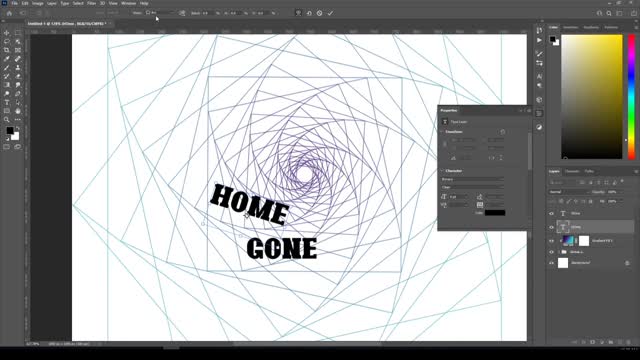 how to make creative spiral poster in photoshop