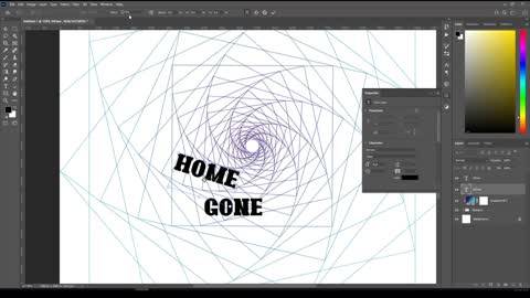 how to make creative spiral poster in photoshop