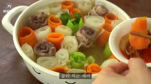 예쁜 꽃다발 전골 만들기 __ 샤브샤브 채소전골 __ 손님초대요리 __ Bouquet Hotpot __ Flower Vegetable Stew (1)