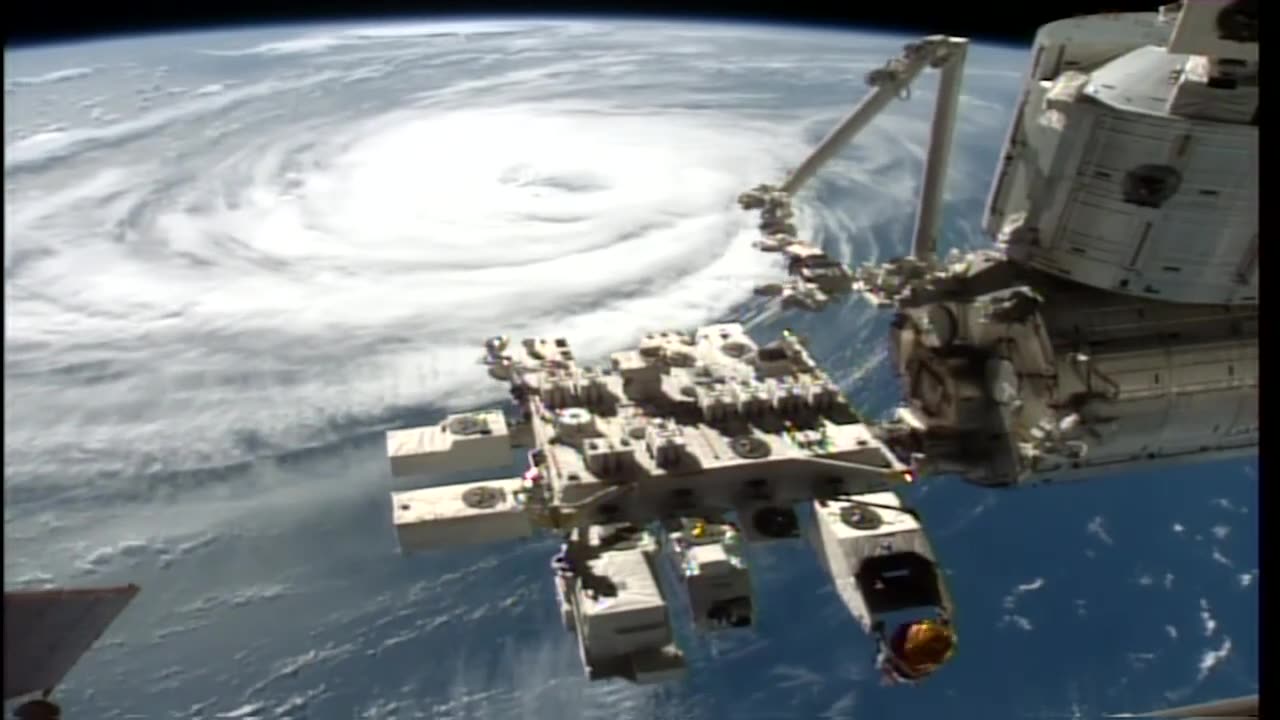 HURRICANE IDALIA IS SEEN FROM THE INTERNATIONAL SPACE STATION AFTER LANDFALL